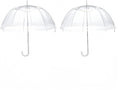 Clear Bubble Umbrella - Automatic Opening Clear Dome Umbrella with the Stylish J-Shaped Handle for Men and Women, Wedding, Outings and Large Group Gatherings, Graduations, Proms, or Daily City Walks