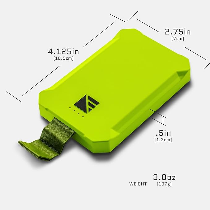 Dark Energy Poseidon Nano Portable Charger | 3,000mAh | Wireless, Pocket-Sized, Rugged Power Bank Compatible with MagSafe with Additional Fast Charging 12W USB-C Output