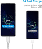 4 Inch USB C Cord Short 5 Pack Durable USB A to USB Type C Cable Fast Charging for Charging Station Compatible with Samsung Galaxy Note 10 20 S10 S20 A20 Plus LG (White)