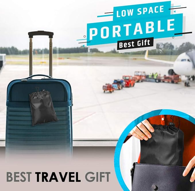 Airplane Footrest - Foot rest for Airplane Travel Essentials , Portable Foot Hammock Under Desk for Train Bus Flight Office foot hammock airplane with Memory Foam-Reduces Swelling