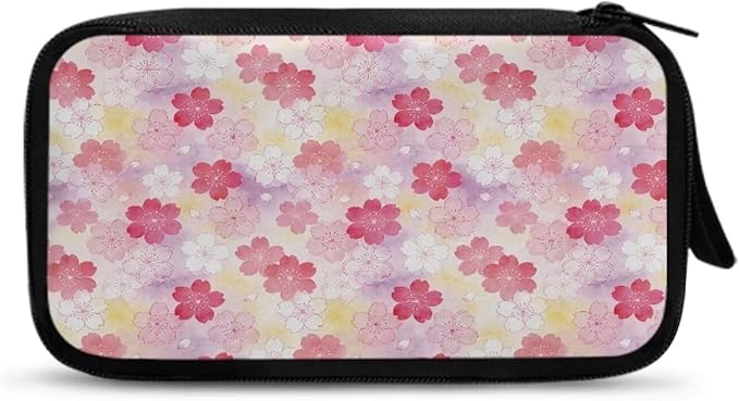Cherry Blossoms Electronic Organizer Travel Cable Organizer Bag Portable Pouch Electronic Accessories Carry Case for Tech Accessory Phone Power Bank Cable Cord Charger