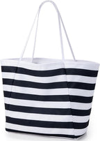 KALIDI Beach Tote Bag Women Large Waterproof Sandproof Shoulder Handbag Packable Grocery Bag Hobo Purse for Picnic Vacation