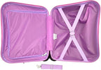Fast Forward Stitch 2-in-1 Kids 18" Suitcase & Ride-On Luggage - Lightweight Tow-Along Toddler Luggage with Wheels