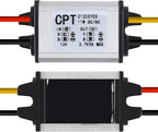 2pcs 12V to 3.7V Converter DC Step Down Buck Voltage Regulator Power Supply Transformer Module 3A 11W Waterproof Car Power Converter for Car Auto Motor