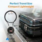 Forge TSA Approved Luggage Locks, Ultra-Secure Dimple Key Travel Lock, Extra long-15'' Cable Locks with Zinc Alloy Body