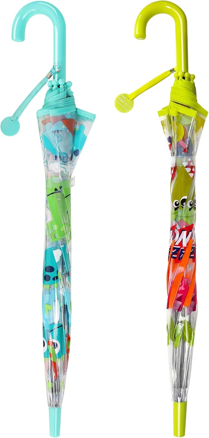 Kids Clear Umbrella for Rain Dome Bubble Umbrellas Windproof for Kids Boys and Girls