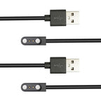 2-Pack 3.3FT Smart Watch Charger Magnetic 2Pin USB Charging Cable for Veryfitpro Letsfit Willful YAMAY SW023 ID205L SW021 ID205U ID205S SW025 Uwatch 3S
