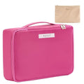 Queboom Travel Makeup Bag Cosmetic Bag Makeup Bag Toiletry bag for women and men (Rosy)