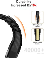 Charger Cable 10ft for【Apple MFi Certified】,(2 Pack) CyvenSmart 10 Foot Lightning Cable Fast Charging Cord for iPhone 11/11 Pro /11 Pro Max/XS/XS Max/XR/X/8/8 Plus/7/7 Plus/6(Black)