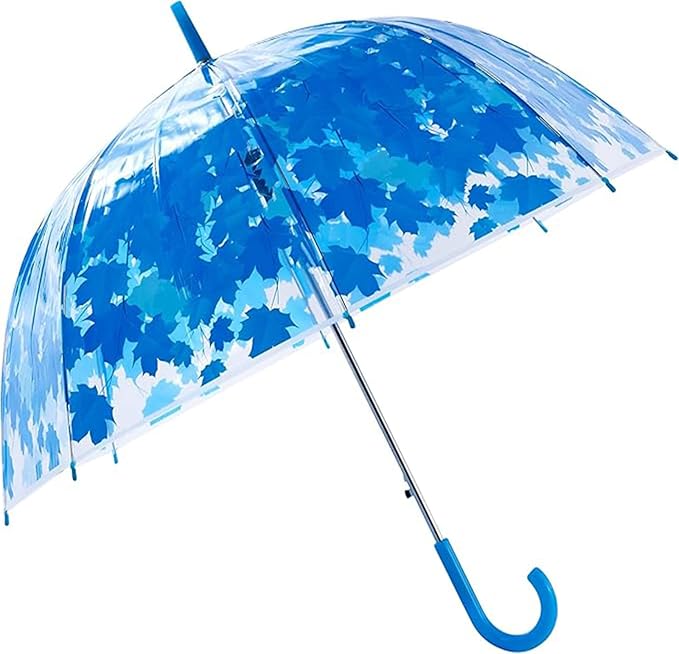 Clear Bubble Umbrella - Automatic Opening Clear Dome Umbrella with the Stylish J-Shaped Handle for Men and Women, Wedding, Outings and Large Group Gatherings, Graduations, Proms, or Daily City Walks