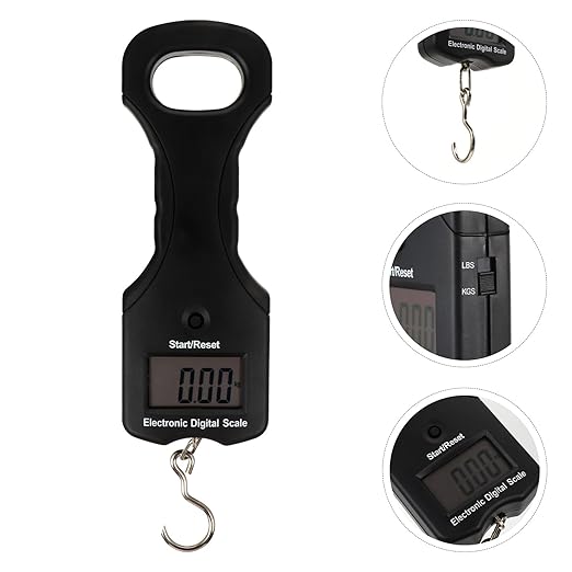 Alipis 30kg Portable Digital Hanging Scale Multifunction Handheld Weighing Scale for Luggage and Fishing Travel Use