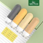 ME.FAN Travel Bottles for Toiletries, TSA Approved 3oz Travel Size Containers, Silicone Squeezable Portable Split Bottle, Travel Accessories for Conditioner, Shampoo, Lotion- 4 Pack Yellow