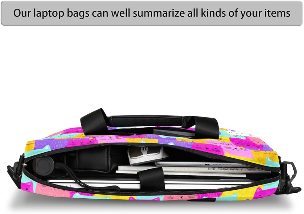 Cute Laptop Shoulder Bag for Women Men, Computer Laptop Bag Laptop Sleeve Case Laptop Satchel Briefcase Carrying Bag QA-1