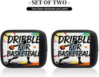 2 Pack Luggage Handle Wrap with Travel Tags - Non-Slip Protective Cover Soft Handle Grips Covers for Suitcase(Graffiti Basketball)