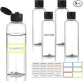 5 Pack 3.4 oz Travel Bottles for Toiletries, TSA Approved Leak Proof Refillable Travel Size Containers, Clear Plastic Shampoo Bottles for Lotion Conditioner