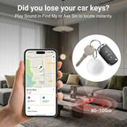 GPS Tracker for Vehicles Hidden Magnetic Case Car Tracker Device Works with Apple Find My (iOS Only) Waterproof Worldwide Real-Time Tracking for Cars No Subscription No Monthly Fee Replaceable Battery
