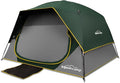 4/6 Person Blackout Camping Tent, Easy Setup Waterproof Family Dome Tent for Camping with Rainfly, Portable Double Layer Large Family Tent for Outdoor Camping&Hiking
