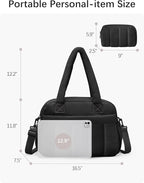 oscaurt Gym Bag for Women Lightweight Duffle Bag for Travel with Toiletry Pouch Water Resistant Carry On Weekender Overnight Duffel
