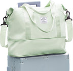 Travel Duffel Bag, Sports Tote Gym Bag, Shoulder Weekender Overnight Bag for Women