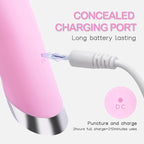 PRITECH Facial Cleansing Brush, Rechargeable Silicone Face Scrubber with Heat Massage End, Vibrating Exfoliator Scrubber for Deep Cleaning, Waterproof Face Brush for Women and Men (Pink)