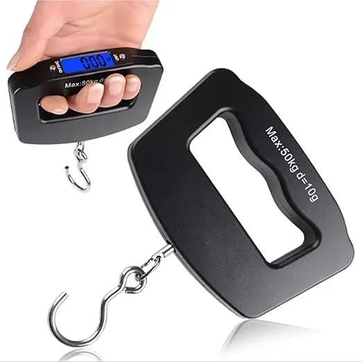 Luggage Weight Scale, 50kg/10g Travel Luggage Scale Portable Handheld Electronic Scale with Hook Gram Scale Express Delivery Fishing Handheld Scale,for Travel