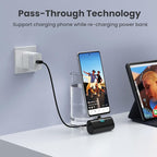 [2-Pack]Portable Charger for iPhone 17/16/15 Series,Upgraded 5200mAh PD USB C Power Bank Built-in USB-C Connector, Battery Pack Compatible with iPhone 17/17 Pro/17 Pro Max/16/15 Series,Samsung,Android
