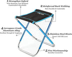 Ultralight Portable Folding Camping Stool for Outdoor Fishing Hiking Backpacking Travelling(XL:13"x14"x15";Large:11.8"x11"x11.4"; Medium:8.3"x9.5"x 11")
