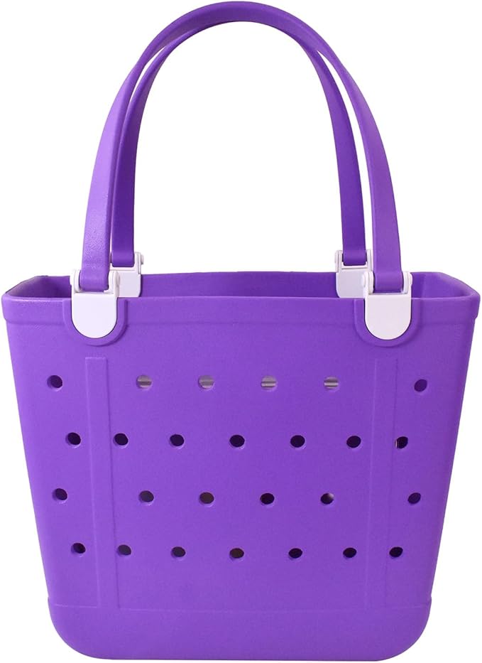 Lightweight Extra large Rubber Beach Bag Small mini Tote Bag for Gym Waterproof medium Open Handbag for Pool Sports