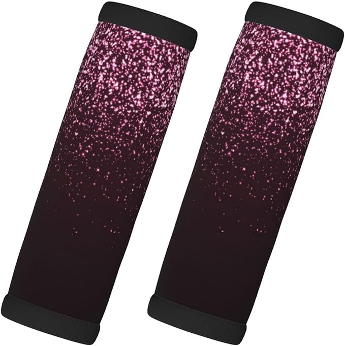 Glitter Sparkles A Pattern Luggage Handle Wraps 2 Pack for Suitcase, Handle Covers Suitcase Luggage Handle Wrap Luggage Tag Wraps Travel Accessories