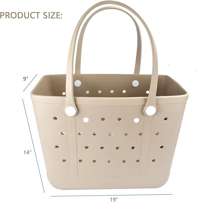 Lightweight Extra large Rubber Beach Bag Small mini Tote Bag for Gym Waterproof medium Open Handbag for Pool Sports