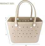 Lightweight Extra large Rubber Beach Bag Small mini Tote Bag for Gym Waterproof medium Open Handbag for Pool Sports