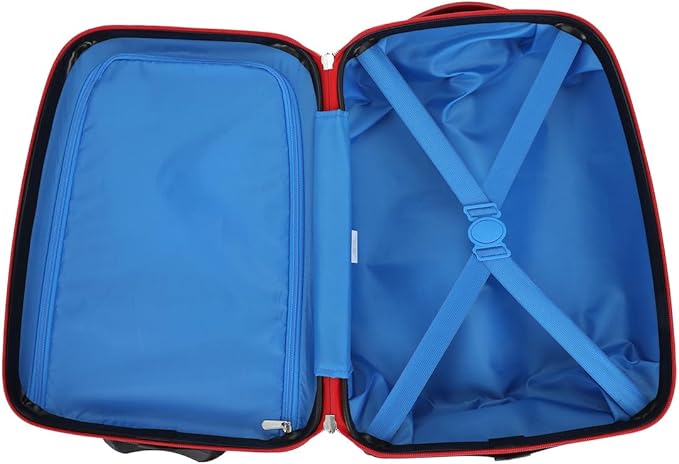 Bioworld Super Mario 16.5-Inch ABS Youth Carry-on Luggage with Trolley Handle for Toddler