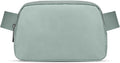 JSJ Mini Fanny Pack for Women & Men,Valentines Day Gifts for Girls Teens Kids Daughter Sister Her,Trendy Stuff Crossbody Bags Cute Everywhere Belt Bags. (Sage Gray)