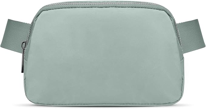 JSJ Mini Fanny Pack for Women & Men,Valentines Day Gifts for Girls Teens Kids Daughter Sister Her,Trendy Stuff Crossbody Bags Cute Everywhere Belt Bags. (Sage Gray)
