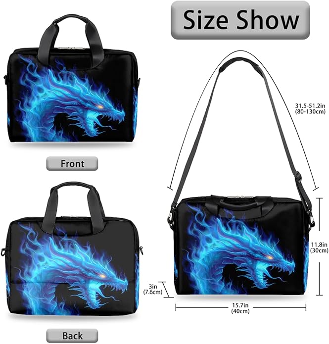 Cute Laptop Shoulder Bag for Women Men, Computer Laptop Bag Laptop Sleeve Case Laptop Satchel Briefcase Carrying Bag QA-1