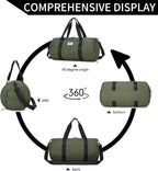 BE SMART Waterproof Mens Gym Bag with Shoe Compartment, Sports Gym Duffle Bag with Adjustable Strap for Men Women, Lightweight Large Sport Duffel Bag for Travel, Sports, Fitness(Navy Blue)