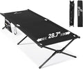 Sportneer Camping Cot: 78.3"x28.7"x14.6" Comfort Cot Bed for Camping Traveling Guest Bed, Sleeping Cots for Adults with Side Pockets & Storage Bag - Ease of Assembly, Support 330 Lbs