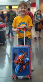Fast Forward Marvel Spiderman 20" Hardshell Luggage - Cute & Durable Hard-side Suitcase for Travel with Spinner Wheels 20"x12"x8"