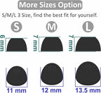 Replacement for Samsung Galaxy Buds FE Wing Tip Ear Tip 10 PCS Accessories, Silicone Earbuds Wingtips 2 Pairs and Eartips 3 Pairs for Galaxy Buds FE, Black