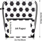 draw string back bag, Large Gym Sports string backpack for men and women with front zipper pocket(football pattern)