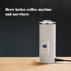 iMiGoo Dual Brew Electric 8oz Coffee & Tea Percolator, 17oz Boil Water, Keep Warm, Portable Multi-Functional Stainless Steel Pot for Home/Office/Camping