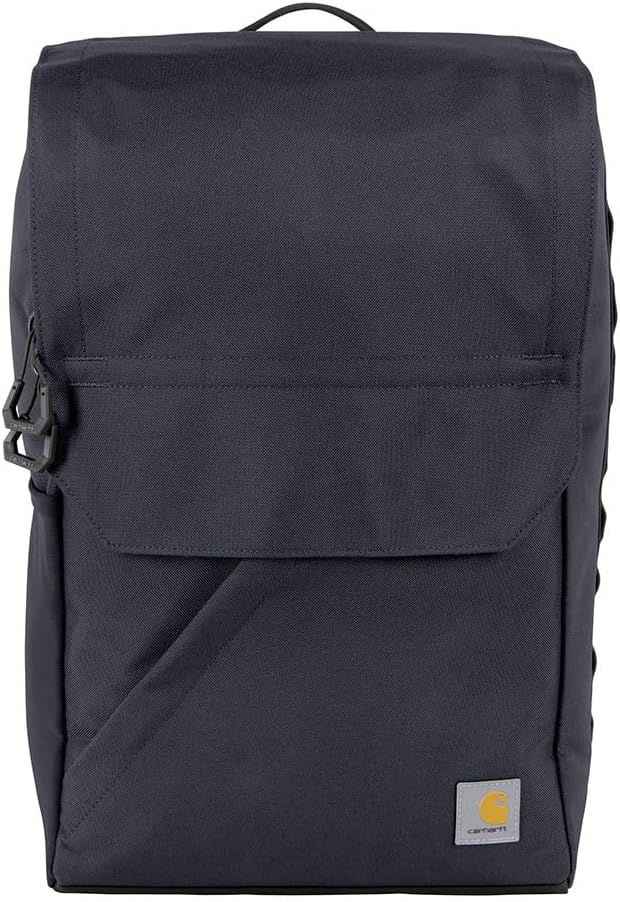 Carhartt 21L Top-Load Backpack, Durable Water Resistant Coated Canvas Base W/ 17" Laptop Sleeve, Bluestone