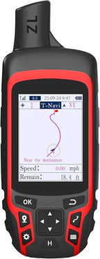 A6 Handheld GPS for Hiking, Rugged Waterproof GPS Navigator with 20 Hrs of Battery Life, 2 Navigation Mode, 2.4" Color Display and GPS Compass, Moon Phase Information