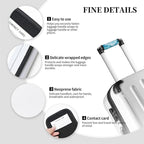 Abstract Feather 2 Pack Luggage Handle Wrap Set of Neoprene Luggage Tags for Suitcases Bag Strap Wrap Cover Travel Airplane Accessories Covers Markers Sleeve Grips Identifiers Cruise