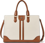 BOSTANTEN Leather Laptop Briefcase for Women Shoulder Bag 15.6 Inch Business Computer Work Tote