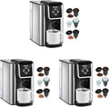 Mecity Coffee Maker 3 in 1 Single Serve Coffee Machine,Compatible with K cup Capsules,Instant-Coffee Pot,Tea maker,6,8,10 Oz Cup,Removable 50 Oz Water Reservoir,120V 1150W,(Pack of 3)