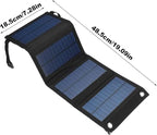 USB Solar Charging Panel - Camping Solar Panel Charger, Travel Solars Bank with USB Output | Compact Solars Charger, Outdoor Hiking Stellar Charging Device for Picnic, Backpacking, Fishing Trips