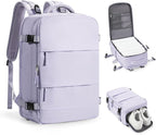 coofay Travel Backpack Carry on Flight Approved Mochila De Viaje Personal Item Travel Bag Large Backpack for Travel Backpacks for Men Women Carry on Backpack for Airplanes 18x14x8 Inches Travel Bag