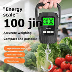 Electronic LCD Digital Hanging Scale 50kg/50g Portable Hook Weighing Balance Luggage Weighting Scale