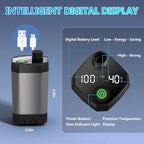BSEED Portable Shower for Camping with Immersion Water Heater, 6000mAh Rechargeable Camping Shower with Intelligent LED Display, Outdoor Shower for Hiking, Travel, Pets & Car Washing, Wartering Plants